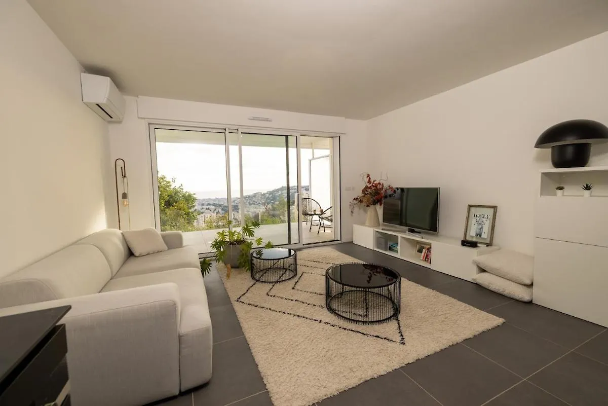 Appartement Avec Vue Mer, Terrasse Privee Et Piscine Νίκαια Διαμέρισμα